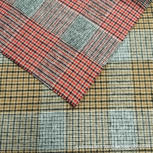 Woolen double face fashion tartan design fabric